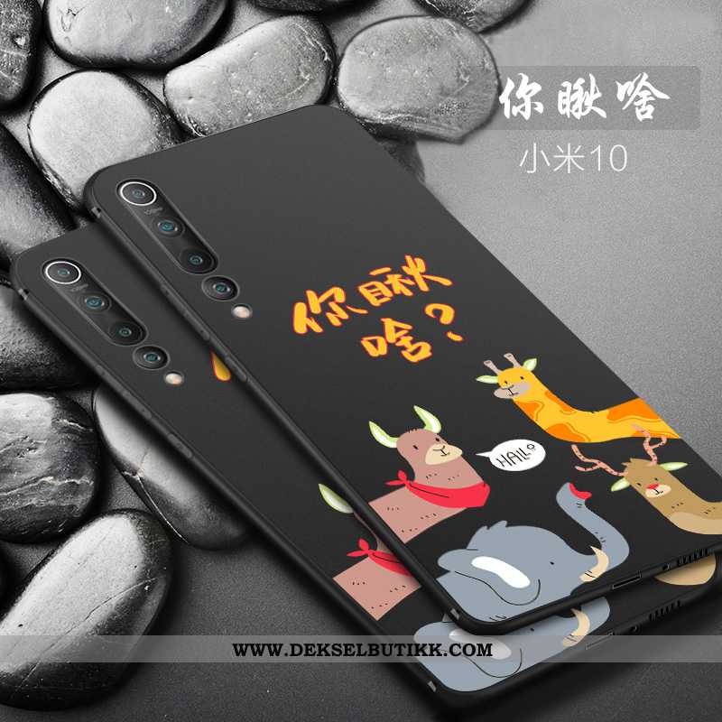 Etui Xiaomi Mi 10 Silikon Nubuck Mobiltelefon Alt Inkludert Svart, Deksel Xiaomi Mi 10 Beskyttelse P