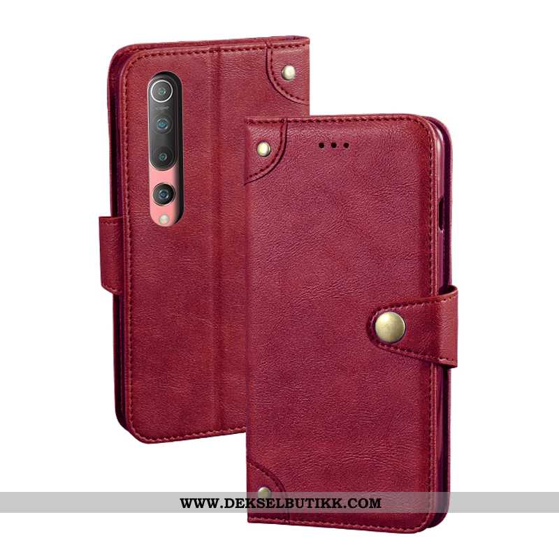 Etui Xiaomi Mi 10 Skinndeksel Vintage Myke Svart, Deksel Xiaomi Mi 10 Av Personlighet Butikk