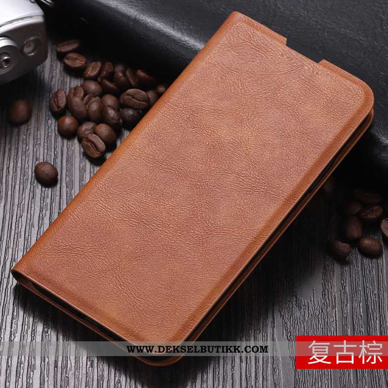 Etui Xiaomi Mi 10 Ultra Business Rød Vintage, Deksel Xiaomi Mi 10 Tynne Billige