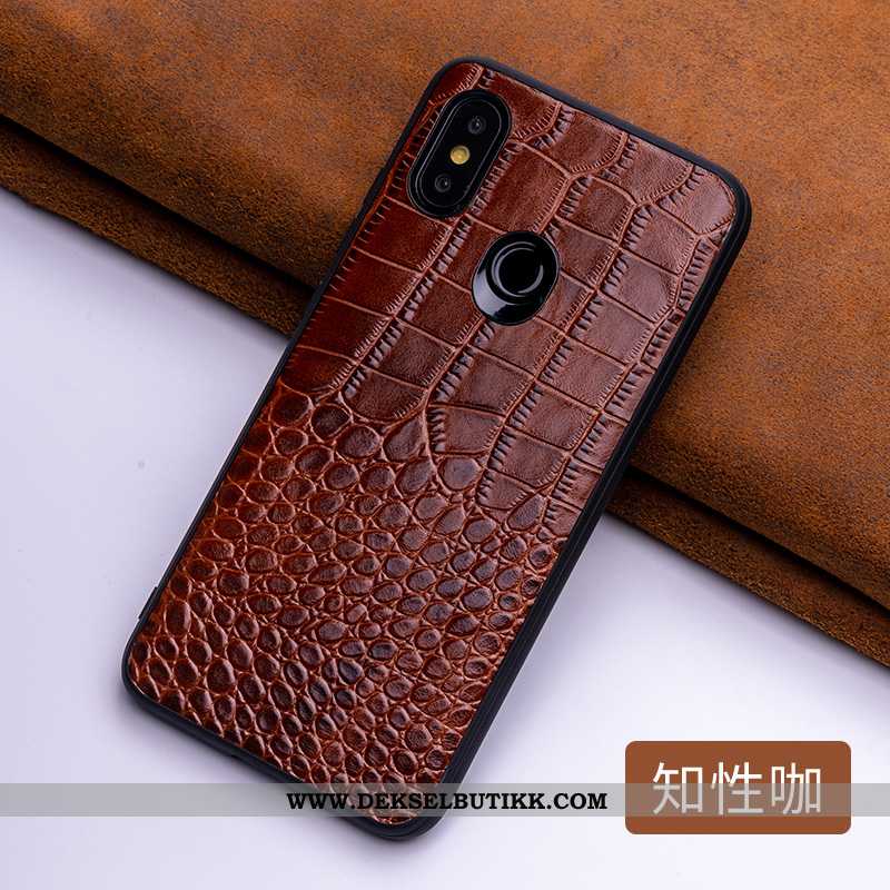 Etui Xiaomi Mi 8 Av Personlighet Trend Skinn Cow Brun, Deksel Xiaomi Mi 8 Kreativ Billige