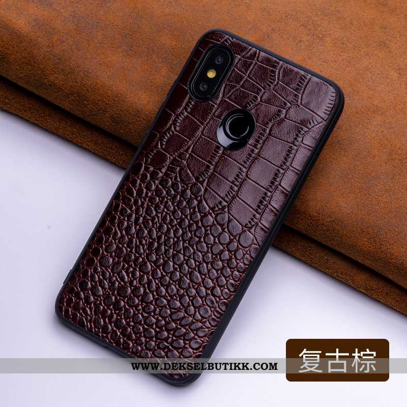 Etui Xiaomi Mi 8 Av Personlighet Trend Skinn Cow Brun, Deksel Xiaomi Mi 8 Kreativ Billige