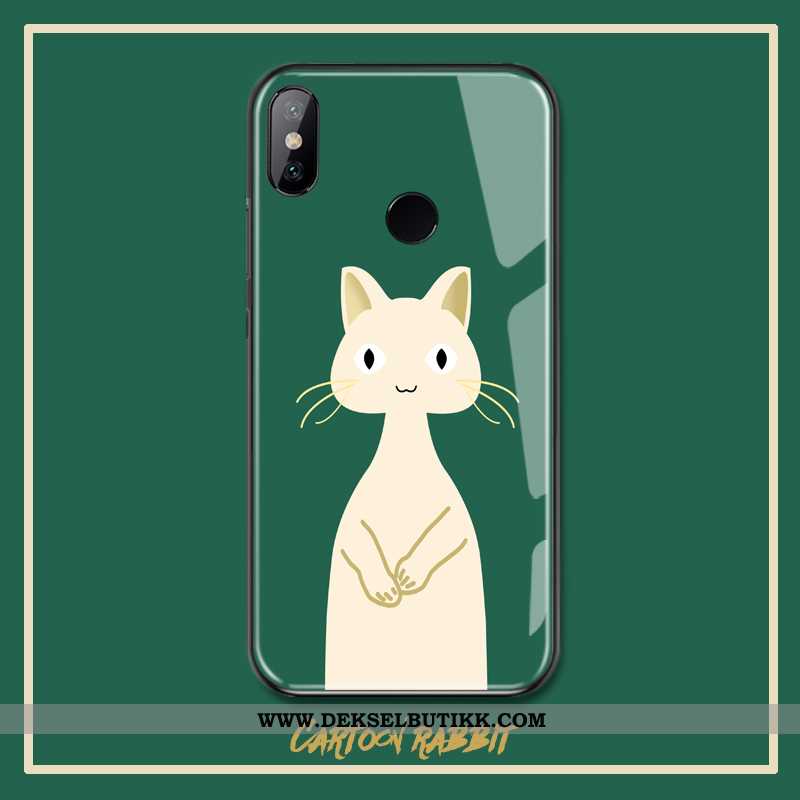 Etui Xiaomi Mi 8 Glass Mobiltelefon Fersk Deksel Grønn, Xiaomi Mi 8 Cartoon Billig