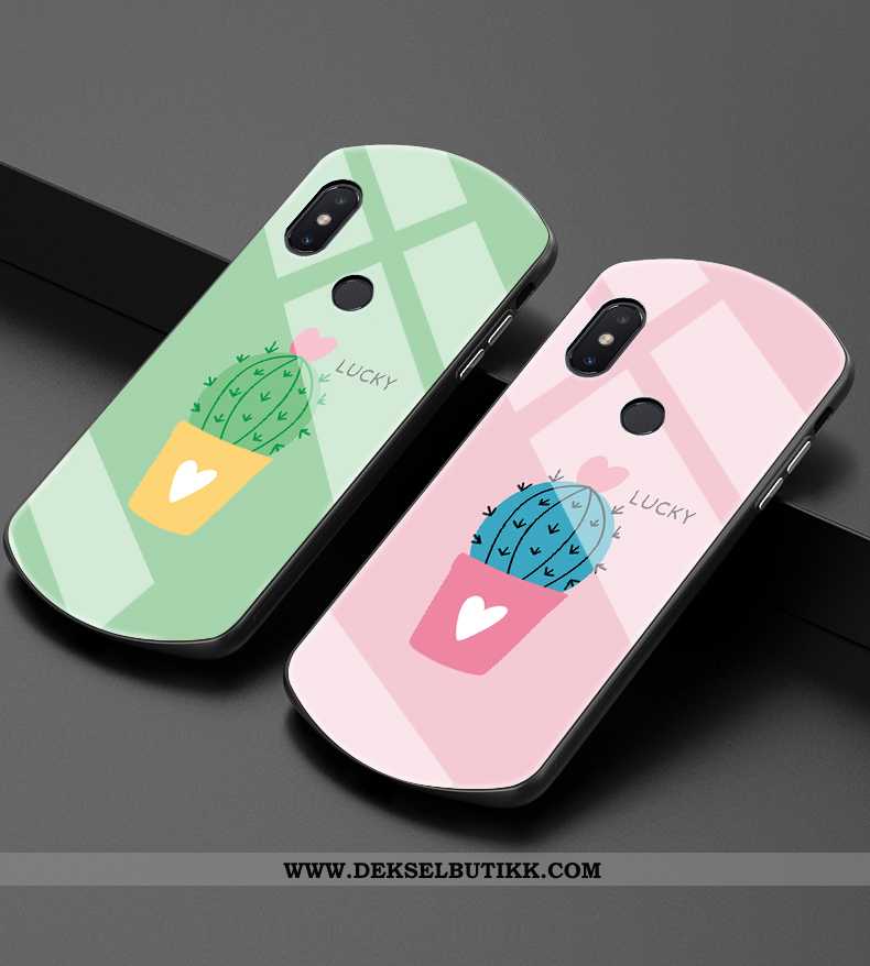 Etui Xiaomi Mi 8 Glass Myke Liten Lovers Rosa, Deksel Xiaomi Mi 8 Mote Billige