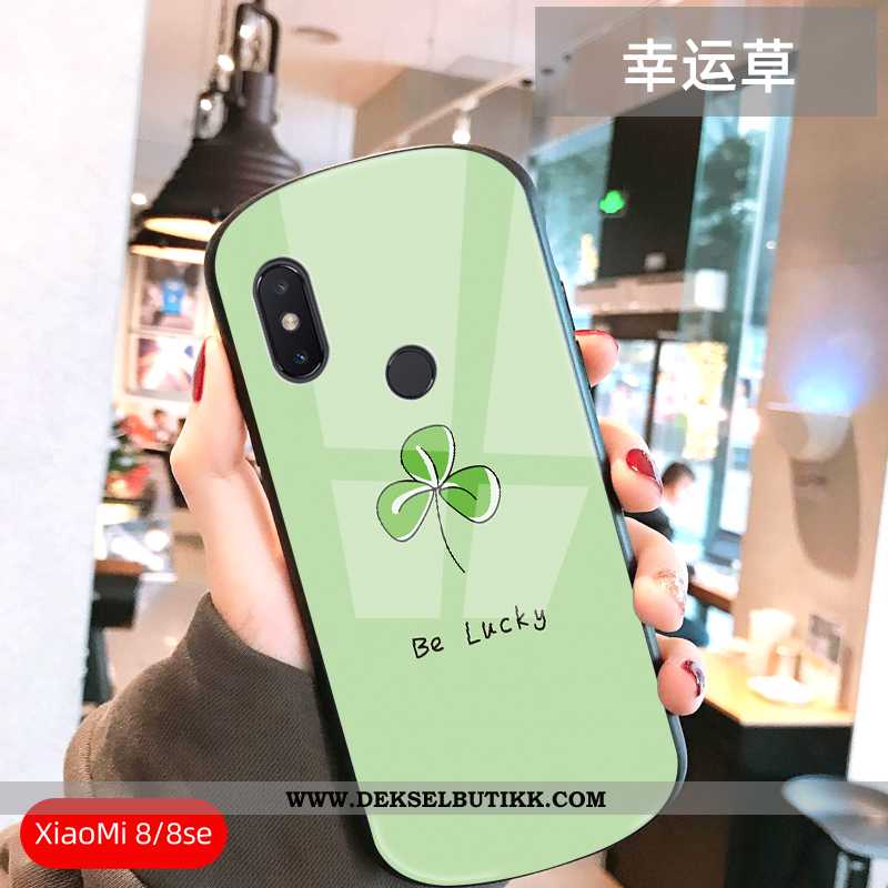 Etui Xiaomi Mi 8 Glass Myke Liten Lovers Rosa, Deksel Xiaomi Mi 8 Mote Billige