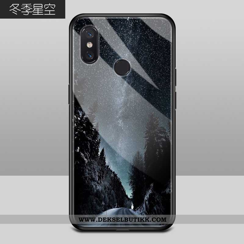 Etui Xiaomi Mi 8 Glass Trend Alt Inkludert Blå, Deksel Xiaomi Mi 8 Mote Kjøpe