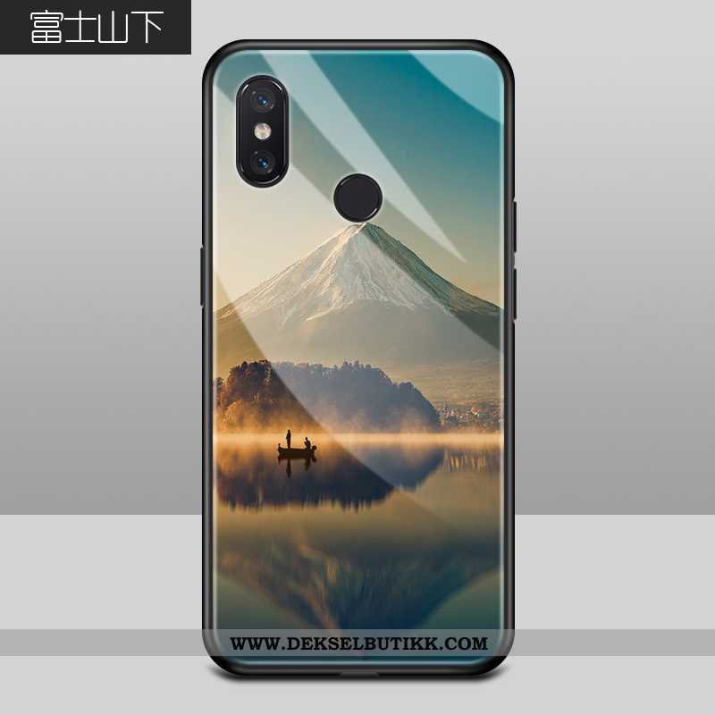 Etui Xiaomi Mi 8 Glass Trend Alt Inkludert Blå, Deksel Xiaomi Mi 8 Mote Kjøpe