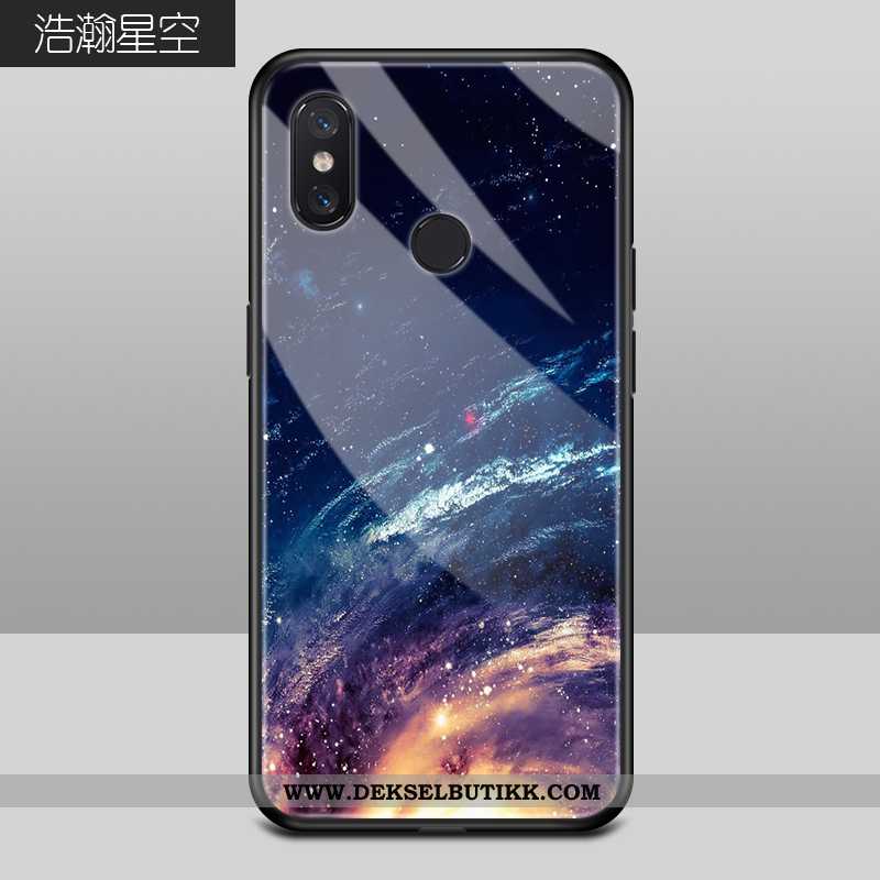 Etui Xiaomi Mi 8 Glass Trend Alt Inkludert Blå, Deksel Xiaomi Mi 8 Mote Kjøpe