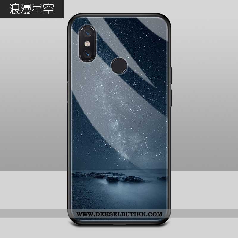 Etui Xiaomi Mi 8 Glass Trend Alt Inkludert Blå, Deksel Xiaomi Mi 8 Mote Kjøpe