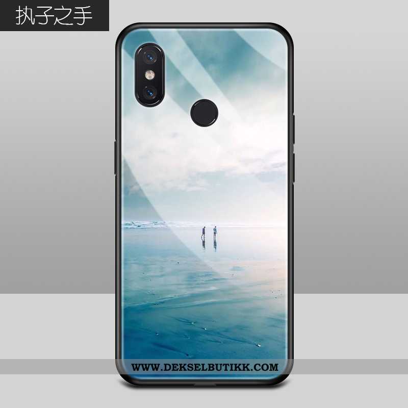 Etui Xiaomi Mi 8 Glass Trend Alt Inkludert Blå, Deksel Xiaomi Mi 8 Mote Kjøpe