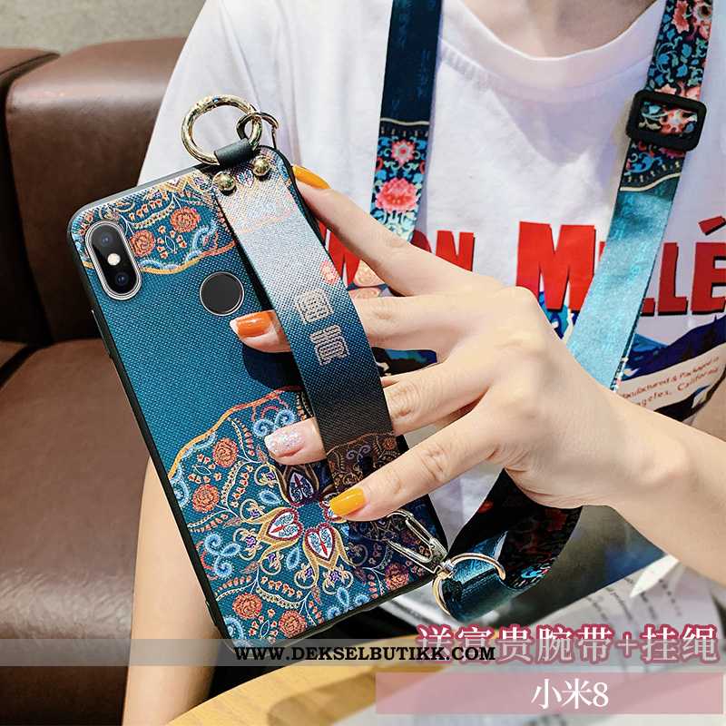 Etui Xiaomi Mi 8 Hengende Ornamenter Alt Inkludert Mobiltelefon Ungdom Rosa, Deksel Xiaomi Mi 8 Heng