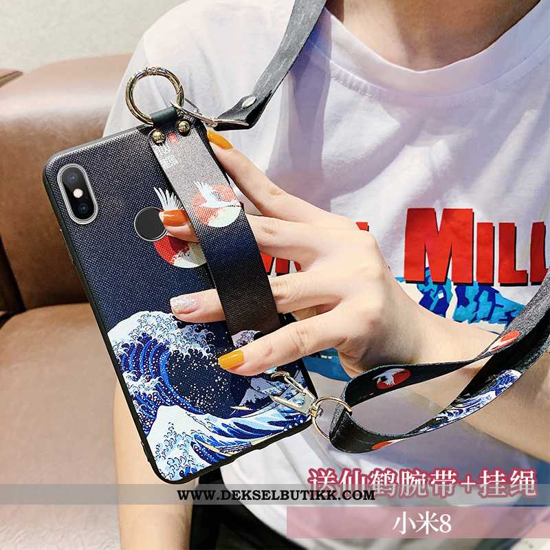 Etui Xiaomi Mi 8 Hengende Ornamenter Alt Inkludert Mobiltelefon Ungdom Rosa, Deksel Xiaomi Mi 8 Heng