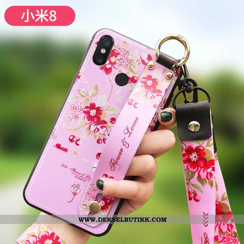 Etui Xiaomi Mi 8 Kreativ Liten Rosa, Deksel Xiaomi Mi 8 Mønster Butikk