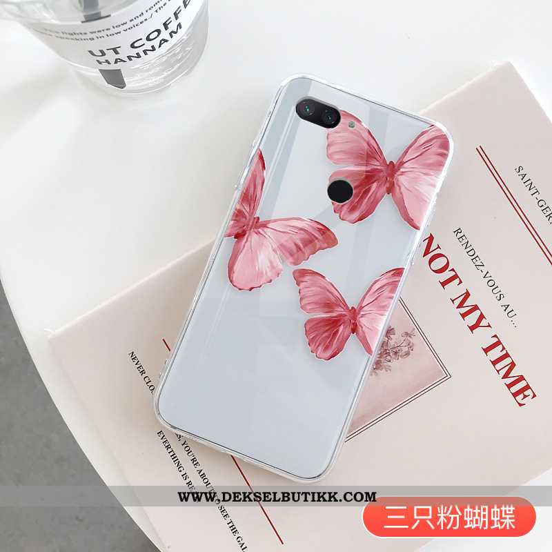 Etui Xiaomi Mi 8 Lite Av Personlighet Cartoon Blå Silikon Rosa, Deksel Xiaomi Mi 8 Lite Kreativ Tilb