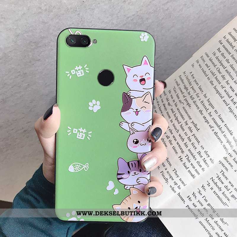 Etui Xiaomi Mi 8 Lite Av Personlighet Relieff Tynne Beskyttelse Lilla, Deksel Xiaomi Mi 8 Lite Kreat