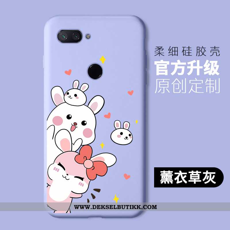 Etui Xiaomi Mi 8 Lite Beskyttelse Katt Lilla Mobiltelefon, Deksel Xiaomi Mi 8 Lite Cartoon Tilbud