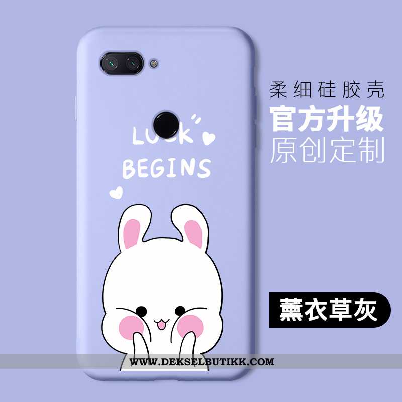 Etui Xiaomi Mi 8 Lite Beskyttelse Katt Lilla Mobiltelefon, Deksel Xiaomi Mi 8 Lite Cartoon Tilbud