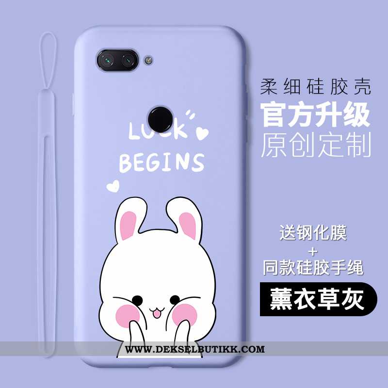 Etui Xiaomi Mi 8 Lite Beskyttelse Katt Lilla Mobiltelefon, Deksel Xiaomi Mi 8 Lite Cartoon Tilbud