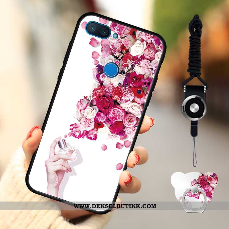 Etui Xiaomi Mi 8 Lite Nubuck Liten Mobiltelefon Deksel Rosa, Xiaomi Mi 8 Lite Cartoon Til Salgs