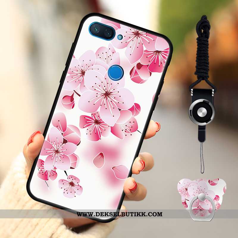 Etui Xiaomi Mi 8 Lite Nubuck Liten Mobiltelefon Deksel Rosa, Xiaomi Mi 8 Lite Cartoon Til Salgs