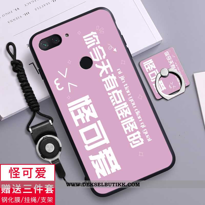 Etui Xiaomi Mi 8 Lite Silikon Myke Trend Mobiltelefon Rosa, Deksel Xiaomi Mi 8 Lite Gjennomsiktig Ti