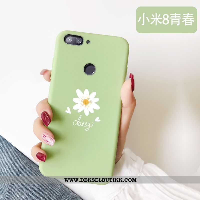 Etui Xiaomi Mi 8 Lite Silikon Myke Vakker Rosa, Deksel Xiaomi Mi 8 Lite Beskyttelse Billige