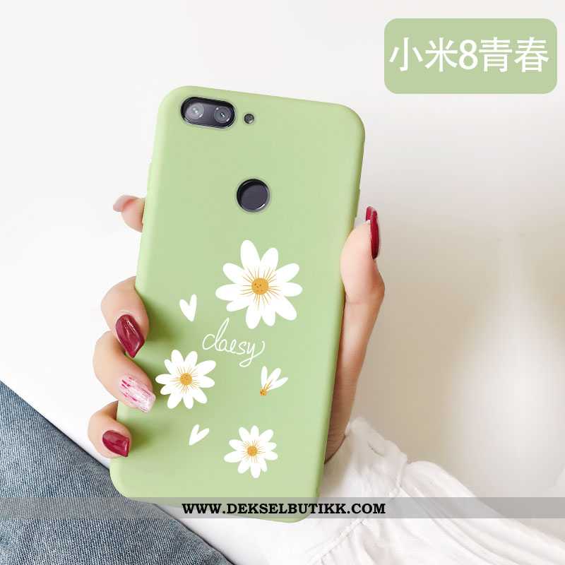 Etui Xiaomi Mi 8 Lite Silikon Myke Vakker Rosa, Deksel Xiaomi Mi 8 Lite Beskyttelse Billige