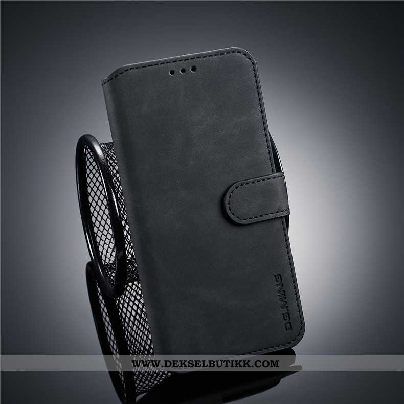 Etui Xiaomi Mi 8 Lite Skinndeksel Anti-fall Ungdom Folio Grå, Deksel Xiaomi Mi 8 Lite Liten Billige