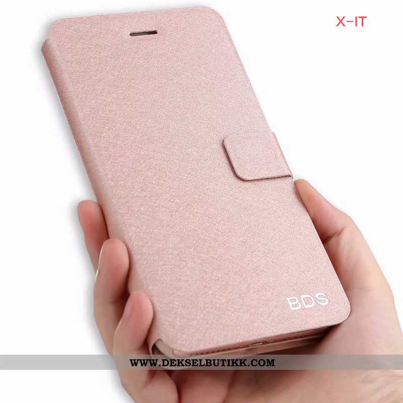 Etui Xiaomi Mi 8 Lite Skinndeksel Folio Anti-fall Mobiltelefon Rosa, Deksel Xiaomi Mi 8 Lite Beskytt