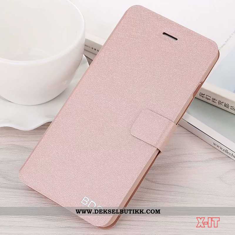 Etui Xiaomi Mi 8 Lite Skinndeksel Folio Anti-fall Mobiltelefon Rosa, Deksel Xiaomi Mi 8 Lite Beskytt