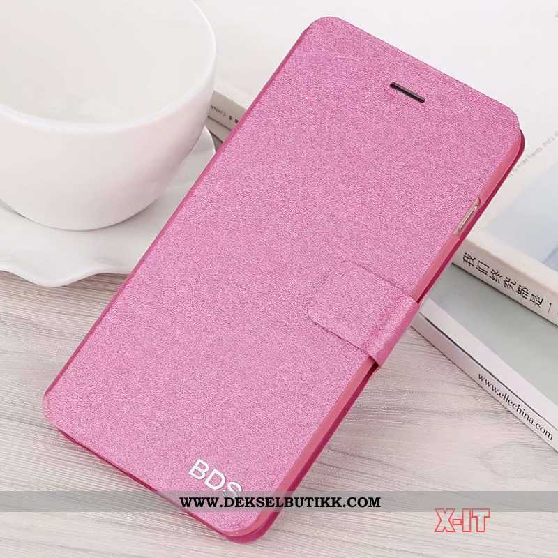 Etui Xiaomi Mi 8 Lite Skinndeksel Folio Anti-fall Mobiltelefon Rosa, Deksel Xiaomi Mi 8 Lite Beskytt