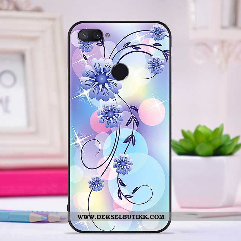 Etui Xiaomi Mi 8 Lite Vakker Silikon Kreativ Lilla, Deksel Xiaomi Mi 8 Lite Trend Billig