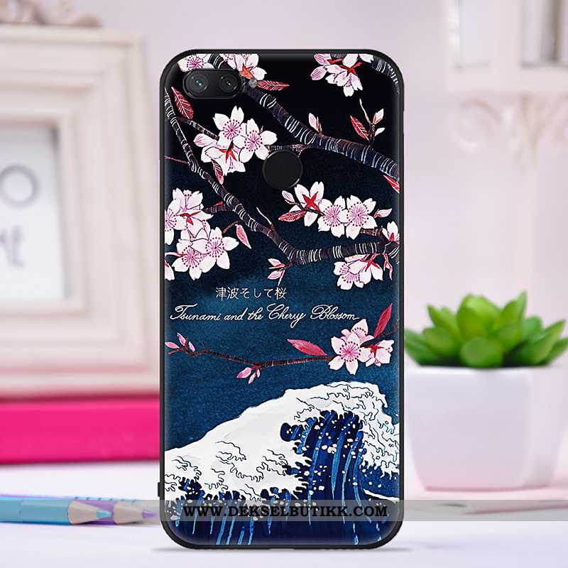 Etui Xiaomi Mi 8 Lite Vakker Silikon Kreativ Lilla, Deksel Xiaomi Mi 8 Lite Trend Billig