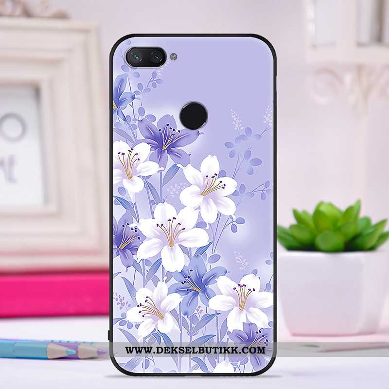 Etui Xiaomi Mi 8 Lite Vakker Silikon Kreativ Lilla, Deksel Xiaomi Mi 8 Lite Trend Billig