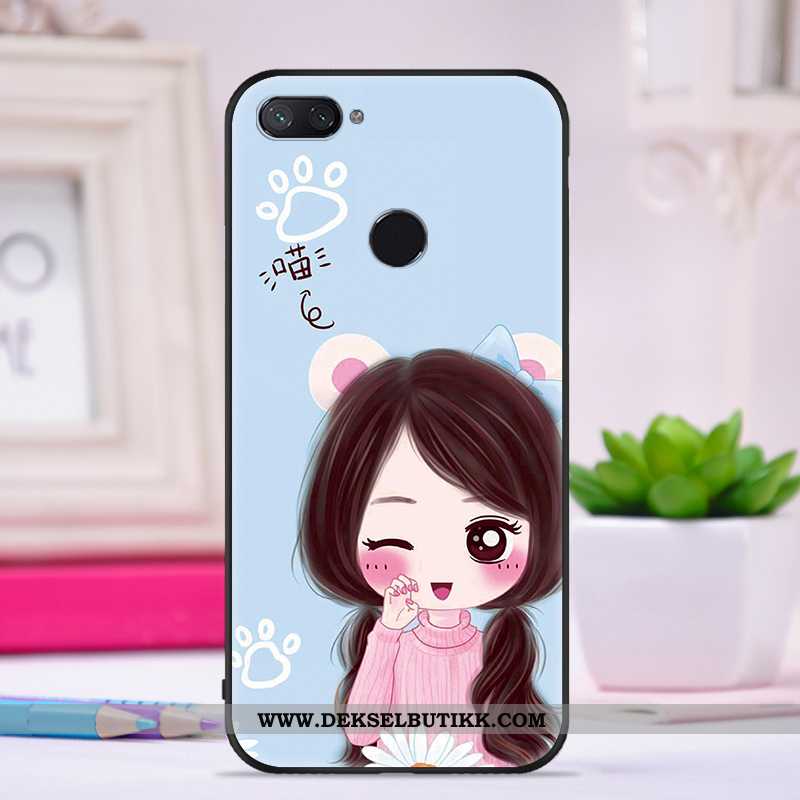 Etui Xiaomi Mi 8 Lite Vakker Silikon Kreativ Lilla, Deksel Xiaomi Mi 8 Lite Trend Billig