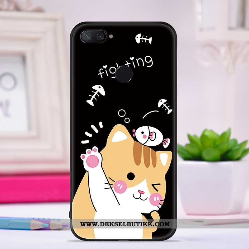 Etui Xiaomi Mi 8 Lite Vakker Silikon Kreativ Lilla, Deksel Xiaomi Mi 8 Lite Trend Billig