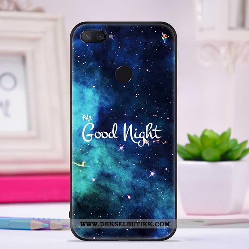 Etui Xiaomi Mi 8 Lite Vakker Silikon Kreativ Lilla, Deksel Xiaomi Mi 8 Lite Trend Billig