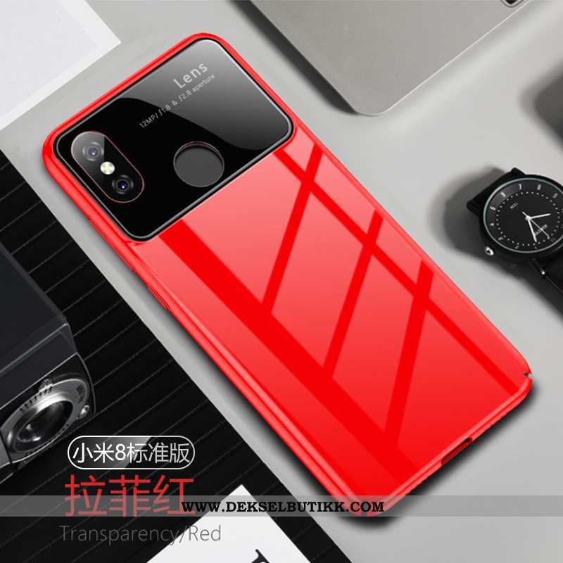 Etui Xiaomi Mi 8 Mønster Glass Alt Inkludert Nubuck Gul, Deksel Xiaomi Mi 8 Trend Tilbud