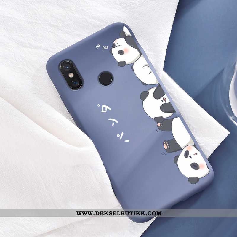 Etui Xiaomi Mi 8 Nubuck Rød Kreativ Mønster, Deksel Xiaomi Mi 8 Av Personlighet Billige