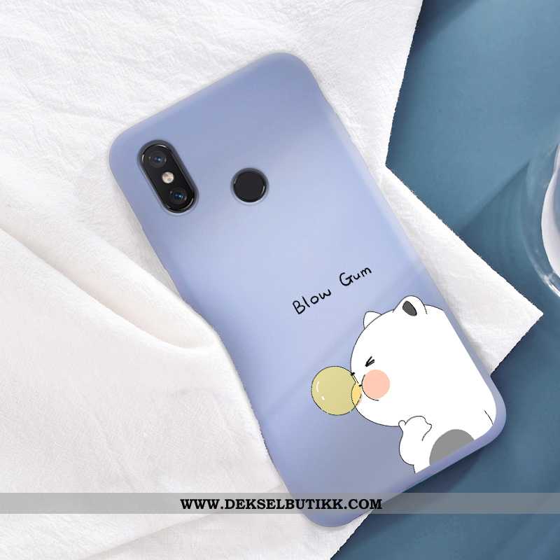 Etui Xiaomi Mi 8 Nubuck Rød Kreativ Mønster, Deksel Xiaomi Mi 8 Av Personlighet Billige