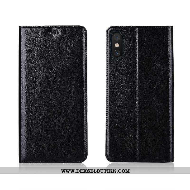 Etui Xiaomi Mi 8 Pro Beskyttelse Myke Mobiltelefon Skinn Brun, Deksel Xiaomi Mi 8 Pro Skinndeksel Sa