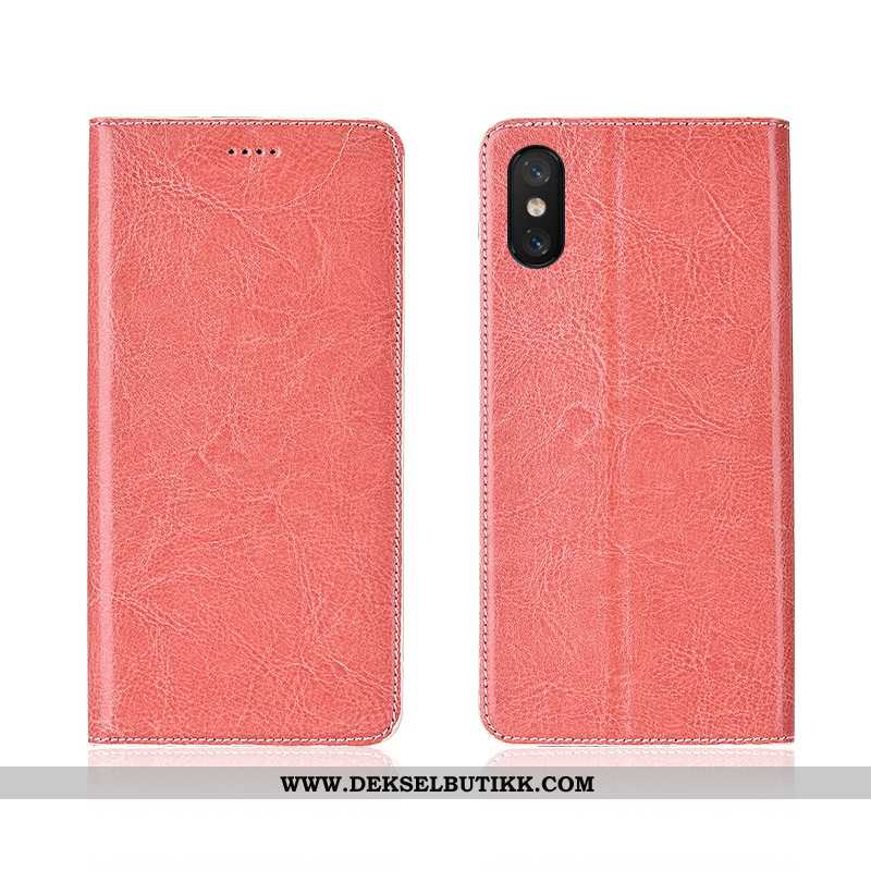 Etui Xiaomi Mi 8 Pro Beskyttelse Myke Mobiltelefon Skinn Brun, Deksel Xiaomi Mi 8 Pro Skinndeksel Sa