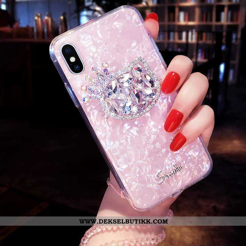 Etui Xiaomi Mi 8 Pro Hengende Ornamenter Rosa Katt Liten, Deksel Xiaomi Mi 8 Pro Med Strass Tilbud