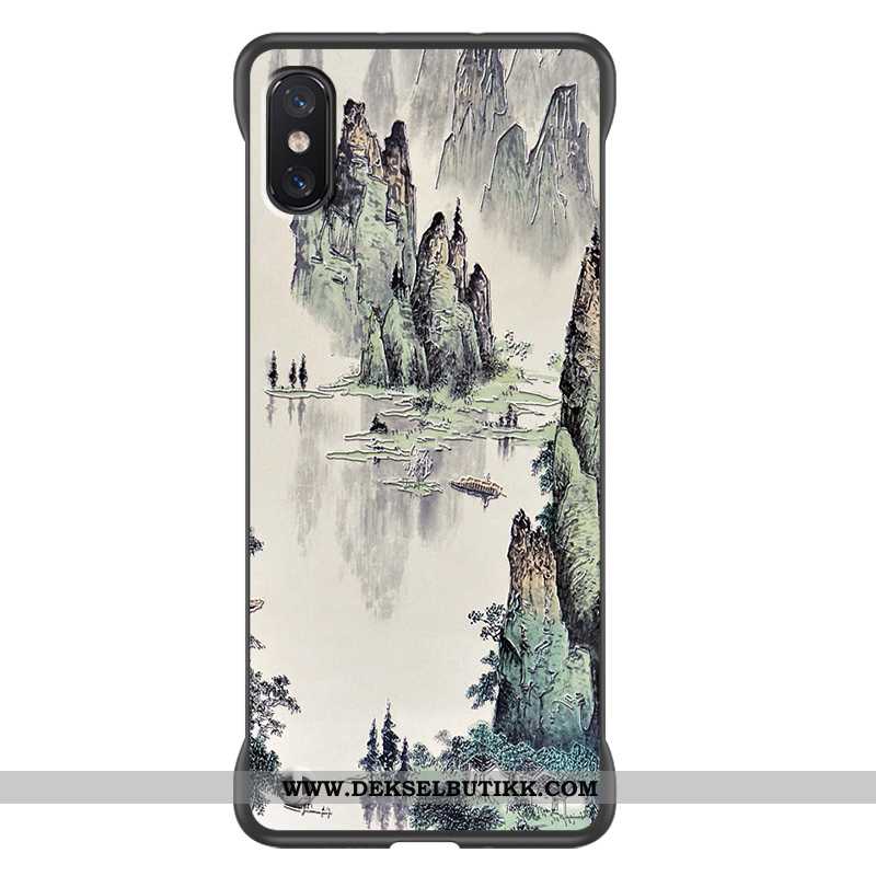 Etui Xiaomi Mi 8 Pro Myke Hard Nubuck Beskyttelse Grønn, Deksel Xiaomi Mi 8 Pro Silikon Tilbud