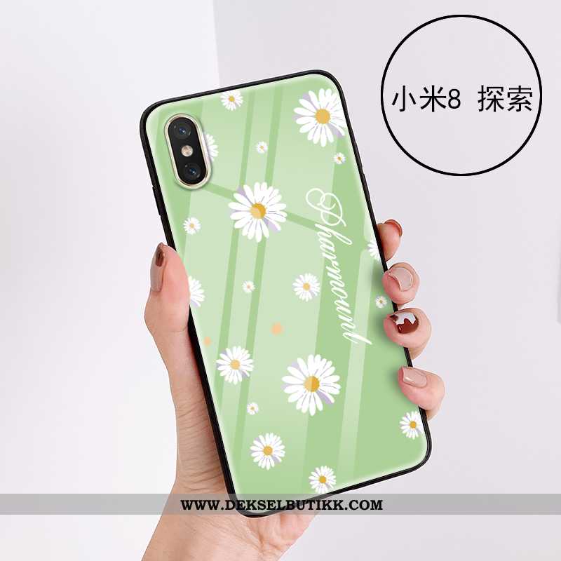 Etui Xiaomi Mi 8 Pro Vakker Liten Blomster Mobiltelefon Rosa, Deksel Xiaomi Mi 8 Pro Mønster Tilbud