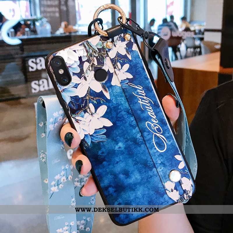 Etui Xiaomi Mi 8 Silikon Kreativ Enkel Ultra Blå, Deksel Xiaomi Mi 8 Beskyttelse Rabatt