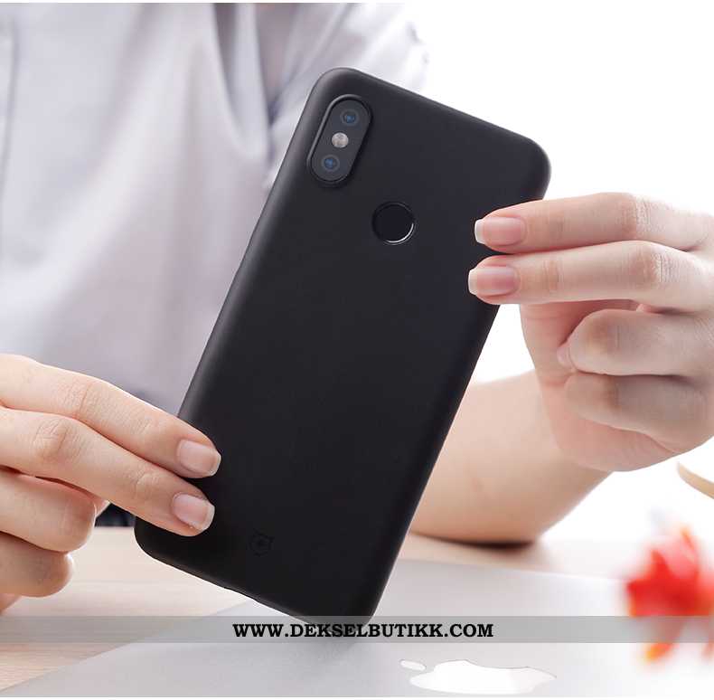 Etui Xiaomi Mi 8 Silikon Svart Kreativ Nubuck, Deksel Xiaomi Mi 8 Beskyttelse Kjøpe