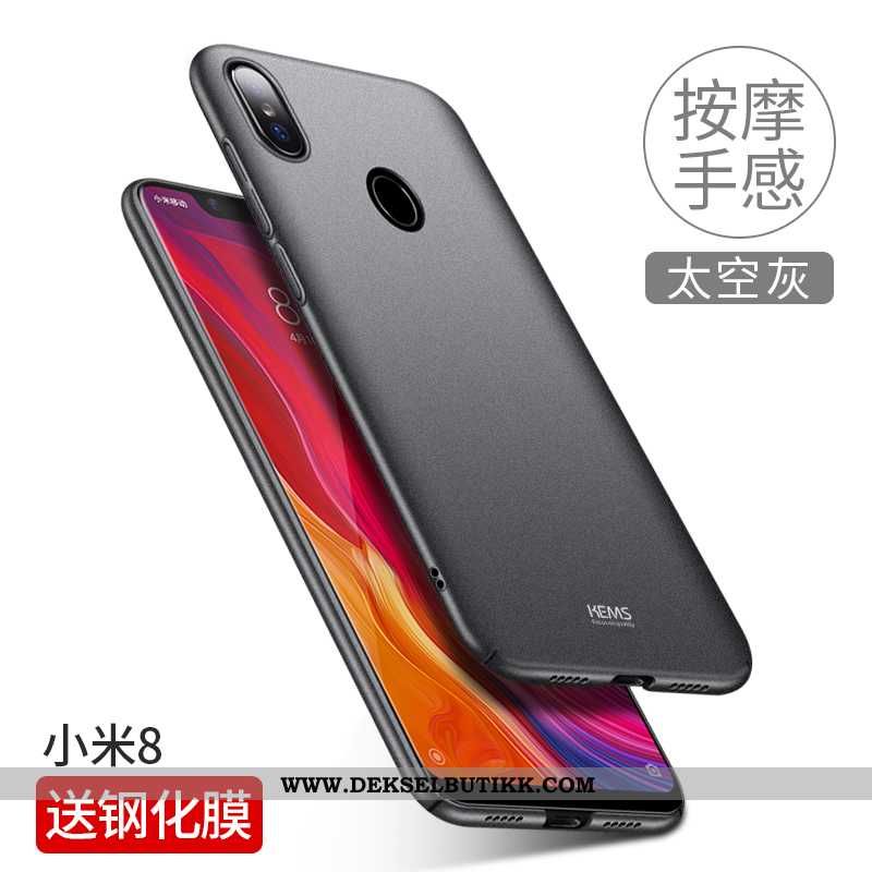 Etui Xiaomi Mi 8 Trend Kreativ Ungdom Svart, Deksel Xiaomi Mi 8 Ultra Tilbud