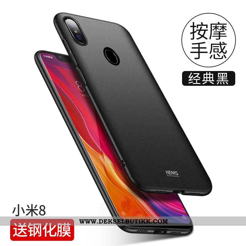 Etui Xiaomi Mi 8 Trend Kreativ Ungdom Svart, Deksel Xiaomi Mi 8 Ultra Tilbud