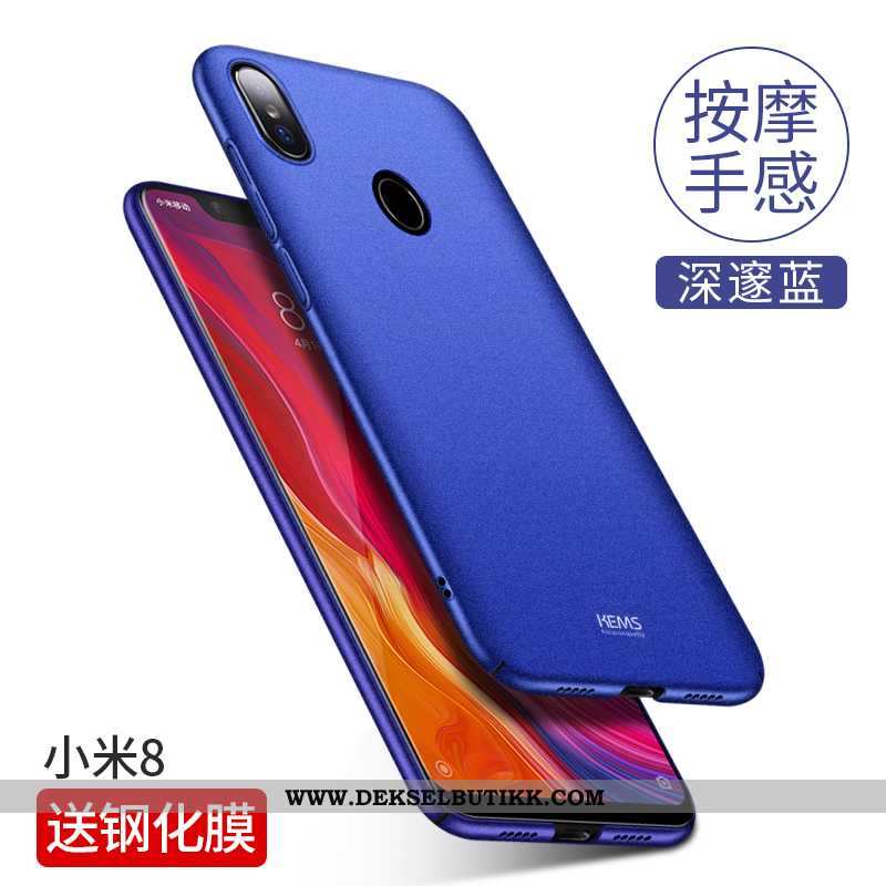 Etui Xiaomi Mi 8 Trend Kreativ Ungdom Svart, Deksel Xiaomi Mi 8 Ultra Tilbud