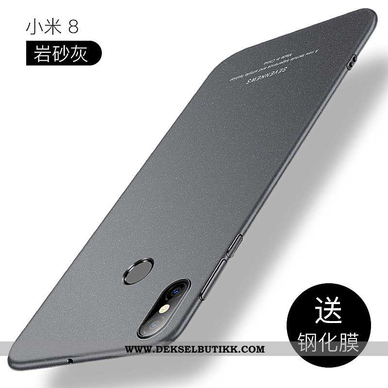 Etui Xiaomi Mi 8 Tynne Nubuck Magnetisk Svart, Deksel Xiaomi Mi 8 Beskyttelse Salg